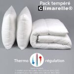 Dodo - pack climarelle thermorgulation couette legere + oreiller - 140 x 200 cm
