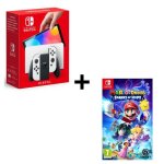Pack : console nintendo switch (mod�le oled) + mario + lapins cr�tins : sparks of hope jeu switch