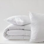 Pack couette blanrve trs chaude 140 x 200 + oreiller 60 x 60 + oreiller 45 x 70 confort trait anti ...