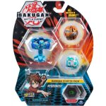 Bakugan pack de demarrage hydranoid : 3 boules (blanche brune bleue) - battle planet