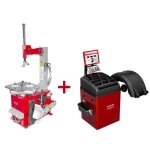 Pack d�monte - pneu bt100 3x400v et �quilibreuse de roues bb350 230v mw tools bt100 set3