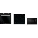 Pack encastrable brandt four pyrolyse bxp5559b + plaque induction bpi6464b + micro onde bmg2112b