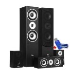 Pack enceinte home - cinma - evidence acoustics ea850 - bk - 5 enceintes 850w - bass reflex + cl usb ...