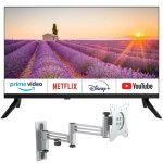 Pack equinoxe t�l�viseur 22 smart tv camping - car + antarion support