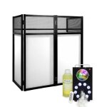 Pack fa�ade boomtone dj lycra 4 panneaux - machine � fum�e 700w effets led rgb ibiza foggy - astro ? ...