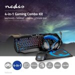 Pack gamer 4 en 1 rgb ps5 switch xbox clavier casque souris et tapis de souris noir / bleu
