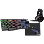 Pack gamer 4 en 1 - the g - lab - combo sulfur - souris filaire - clavier filaire - casque filaire - ...