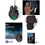 Pack gamer pro - mk4 souris + clavier une seule main tapis ergonomique