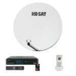 Pack hdsat parabole satellite fibre composite blanche 75cm + lnb single + vega 3 récepteur tv satell Pack hdsat parabole satellite fibre composite blanche 75cm + lnb single + vega 3 récepteur tv satell