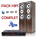 Pack hifi / home - cinma wh amplificateur 2 x 50w + cl usb 32go