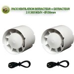 Pack intracteur + extracteur - 150mm