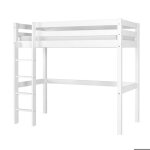 Pack lit mezzanine avec matelas aaron blanc 90x190 cm Pack lit mezzanine avec matelas aaron blanc 90x190 cm