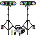 Pack lumire 2 portiques mooving ledbar - astro - rc 4 effets - machine fume ibiza lsm900w - ambiance ...