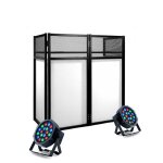 Pack lumi�re : fa�ade boomtone djdeskwhite lycra + 2 projecteurs led party - par181 rgb dmx ? �clairage ...