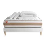 Pack matelas le délicat 160x200 ressorts ensachés et mémoire de forme + sommier blanc + 2 oreillers + ... Pack matelas le délicat 160x200 ressorts ensachés et mémoire de forme + sommier blanc + 2 oreillers + ...