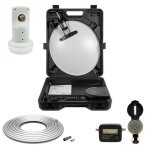 Pack parabole - hdsat - 40cm - lnb single - câble coaxial 10m - pointeur sf500 + Pack parabole - hdsat - 40cm - lnb single - câble coaxial 10m - pointeur sf500 +