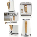 Pack petit - d�jeuner - livoo - r�tro vintage - bouilloire 17 l 2200 w - grille - pain 2 fentes 900 w ...