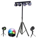 Pack pied lumire portique dj boost - light70 4 projecteurs - 2 jeux lumires extrieur ibiza - jeu lumire ...