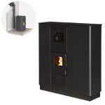 Pack pole  granule cortina 12 etanche concentrique canalisable + kit conduit sortie ventouse - noir ...