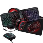 Pack pro gamer amstrad hunters - switch007: clavier souris tapis casque & convertisseur pc - ps3 / 4 ...
