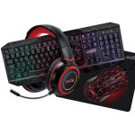 Pack pro gamer spcial xbox amstrad hunters 5 pices: clavier souris & tapis casque & adaptateur. usb ...