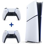 Pack ps5 digital : console ps5 digitale (modle slim) + 2me manette sans fil ps5 dualsense blanche