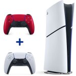 Pack ps5 digital : console ps5 digitale (modle slim) + 2me manette sans fil ps5 dualsense volcanic ...