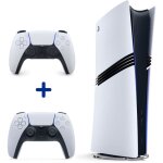 Pack ps5 pro : console playstation 5 pro + manette sans fil dualsense? - blanche i ps5 et pc