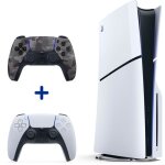 Pack ps5 standard : console ps5 (modle slim) + 2me manette sans fil ps5 dualsense camouflage