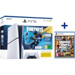 Pack ps5 standard (avec lecteur cd) : console playstation 5 (mod�le slim) + contenu fortnite� flowering ...