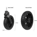 Roues tout terrain - familidoo - compatible lidoo 4 / star / city / bus - vtt adulte mixte
