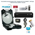 Pack satellite camping - fransat - srt 7407 - parabole 35 cm - lnb single - kit complet Pack satellite camping - fransat - srt 7407 - parabole 35 cm - lnb single - kit complet