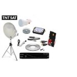 Pack satellite camping tntsat trepied + parabole pliable + récepteur tntsat + kit 1097 + kit coaxial Pack satellite camping tntsat trepied + parabole pliable + récepteur tntsat + kit 1097 + kit coaxial