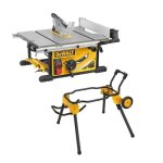 Pack scie sur table 250mm 2000w dewalt dwe7492 - qs avec pitement roulant dwe74911 - xj