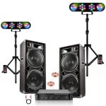 Pack sono 2 enceintes 2x1000w ibiza star210 - ampli 2x800w - 2 portiques dj jeux lumières mooving ledbar ... Pack sono 2 enceintes 2x1000w ibiza star210 - ampli 2x800w - 2 portiques dj jeux lumières mooving ledbar ...