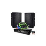 Pack sono - bm sonic - bms1000 + bms08 - 1000w - enceintes 3 voies bass - reflex - table de mixage 4 ...