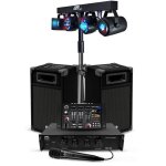 Pack sono 300w bm sonic bms - dj300 - usb - bt initiation dj enceintes ampli table de mixage bluetooth ...