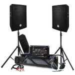 Pack sonorisation - bm sonic - bms - 1000 - amplificateur 1000w - 2x400w enceintes 3 voies - table de ...