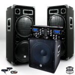 Pack sono complet bm sonic bmx - 18215 3200w caisson bi - amplifi + djm250bt - mkii