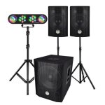 Pack sono complet bms1208 caisson bi - amplifié 1000w usb bluetooth 30cm satellites câbles portique lumières ... Pack sono complet bms1208 caisson bi - amplifié 1000w usb bluetooth 30cm satellites câbles portique lumières ...
