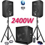 Pack sono complet bms1812 usb - bluetooth 2400w sub 18 + 2 enceintes 12 + pieds + câbles + tél + ovni ... Pack sono complet bms1812 usb - bluetooth 2400w sub 18 + 2 enceintes 12 + pieds + câbles + tél + ovni ...