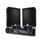 Pack sono dj bm sonic amplificateur bms1000 1000w paire denceintes passives bms08 2x300w cbles sonorisation ...