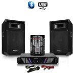 Pack de sonorisation - mydeejay - dj500 - ax mkii - 500w (2x250w) - usb & bluetooth - 2 enceintes bass ...