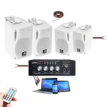 Pack sono hifi 4 enceintes + 1 ampli usb bluetooth magasin institue de beaut onglerie cabinet coiffure ...