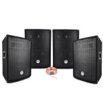 Pack sono - bm sonic - bms 400w - 4 enceintes passives - 1600w total - noir c�bles hp