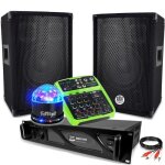 Pack sonorisation 2 enceintes bms08 amplificateur dj pro 1000w table de mixage mini4 jeu de lumière boule ... Pack sonorisation 2 enceintes bms08 amplificateur dj pro 1000w table de mixage mini4 jeu de lumière boule ...