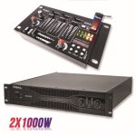 Pack sonorisation amplificateur 2000w sa2000 + table de mixage 4 voies 7 entres
