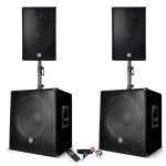 Pack sonorisation - bm sonic bms - 151515 - 3000w - enceintes dj 15 + 2 caissons 15 + pieds - usb / bluetooth ... Pack sonorisation - bm sonic bms - 151515 - 3000w - enceintes dj 15 + 2 caissons 15 + pieds - usb / bluetooth ...