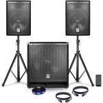 Pack sonorisation complet bms1812 usb / bluetooth 2400w sub 18 + 2 enceintes 12 + pieds + câbles + tél ... Pack sonorisation complet bms1812 usb / bluetooth 2400w sub 18 + 2 enceintes 12 + pieds + câbles + tél ...