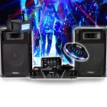 Pack sonorisation complet disco 480w ibiza sound dj300 ampli - table de mixage - enceintes - micro, jeu ... Pack sonorisation complet disco 480w ibiza sound dj300 ampli - table de mixage - enceintes - micro, jeu ...